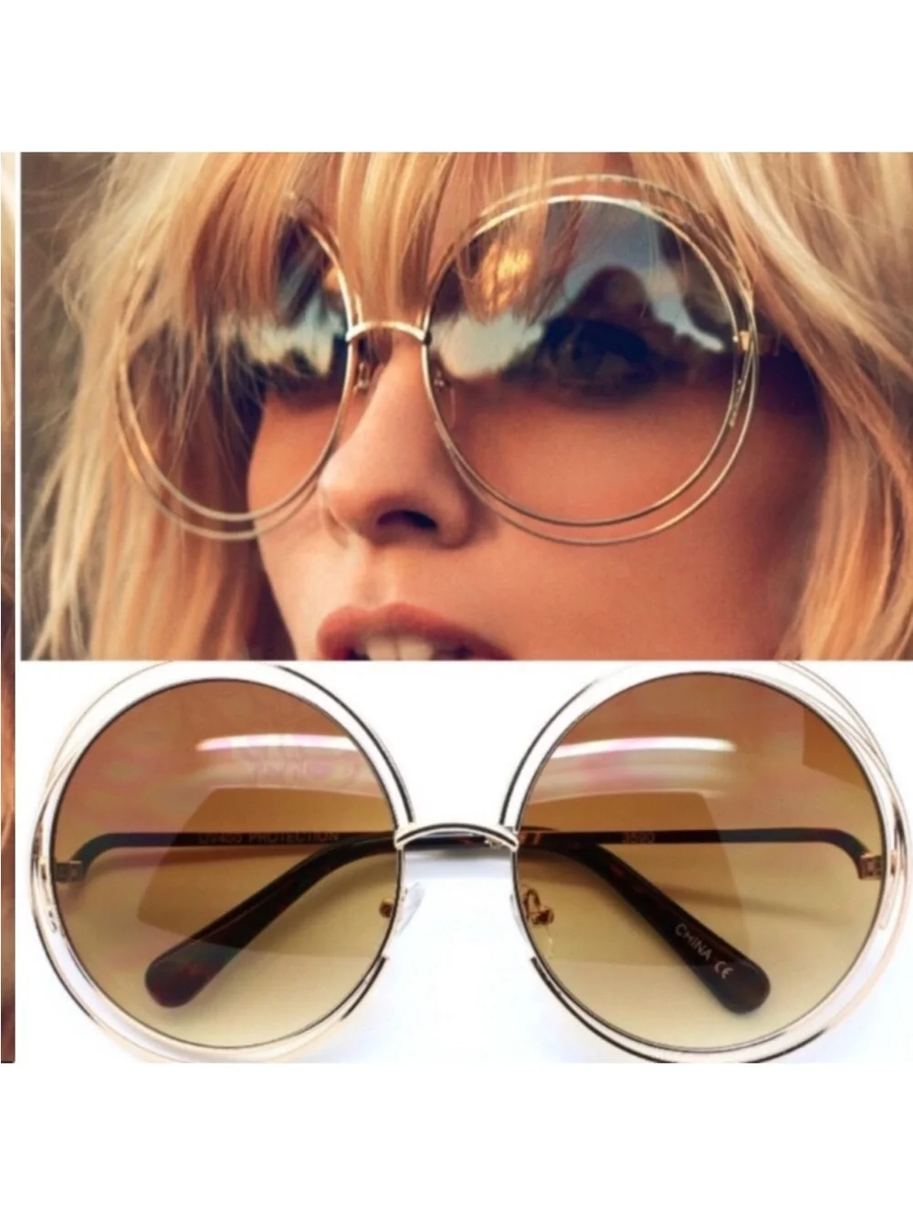 ✨FARRAH RETRO 70’s hipster OVERSIZED SHADES *NWT*